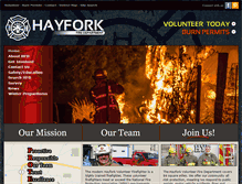 Tablet Screenshot of hayforkfire.org